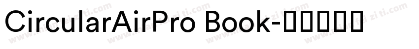 CircularAirPro Book字体转换